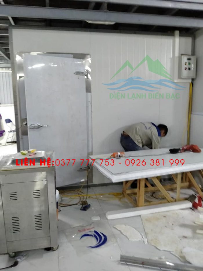 thi công và lắp đặt kho lạnh bảo quản rác thái y tế - lắp ghép vỏ kho lạnh và cửa kho lạnh